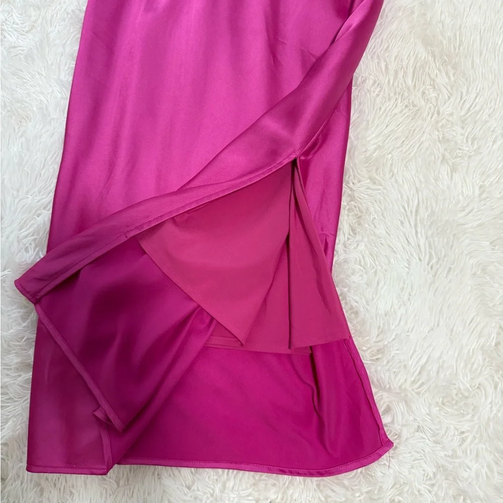Adelyn Rae Pink Cowl Neck Slip Dress xs - Picture 5 of 10